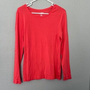 Old Navy Vibrant Coral Long Sleeve Top